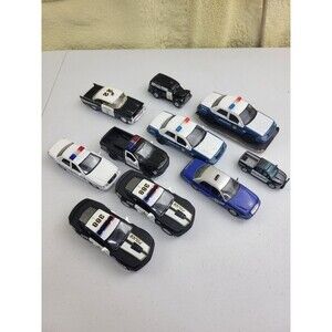 PREMIUM LOOSE DIECAST POLICE LOT OF 10 LOOK!